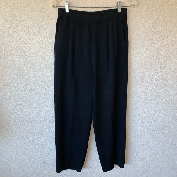 St John Basics Knit Pull On Pants Front Plated - Picture 2 of 3